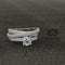 1.3ct Elegant Three Sided Pave Crossover Gold Bridal Set - 01US62B